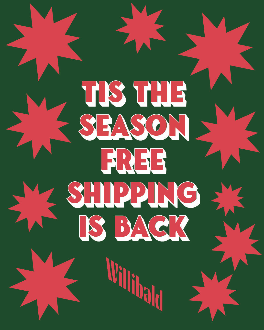 FREE HOLIDAY SHIPPING DEC 1 - DEC 14