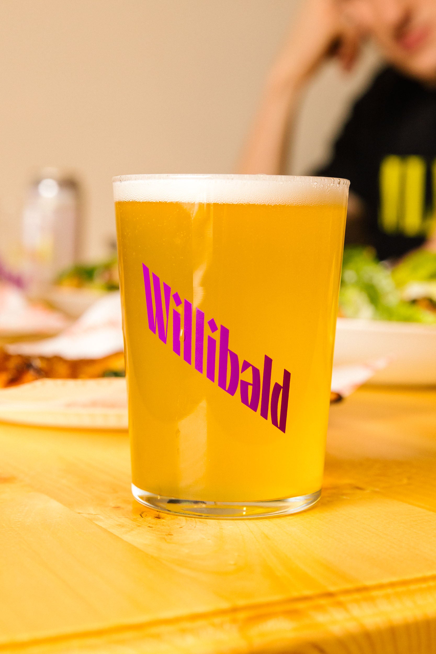 Bodega Glass 16oz - Purple/Orange - Willibald Farm