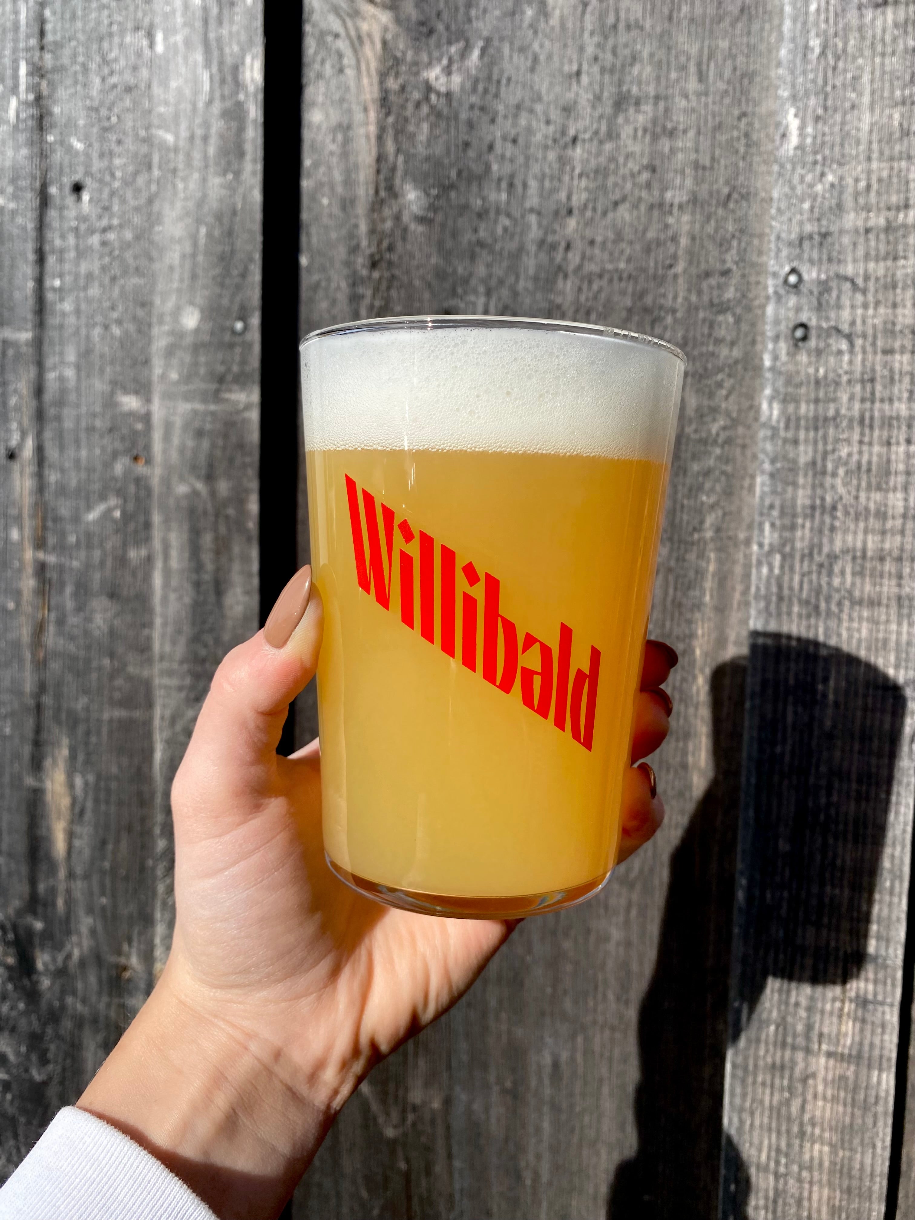 Bodega Glass 16oz - Red - Willibald Farm