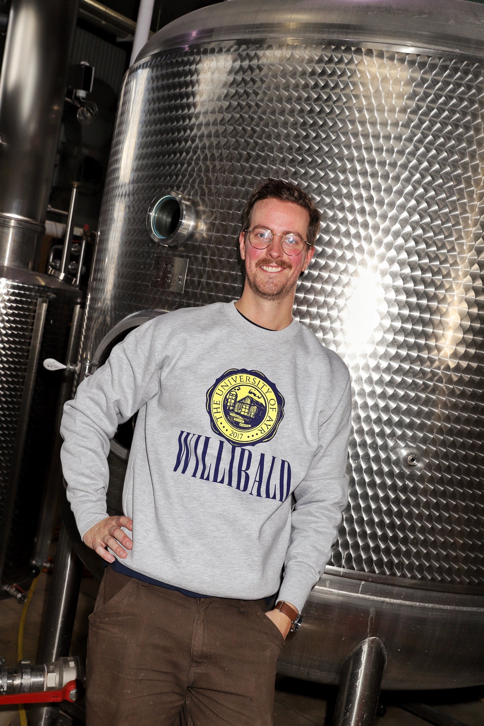 Willibald University Crewneck - Grey
