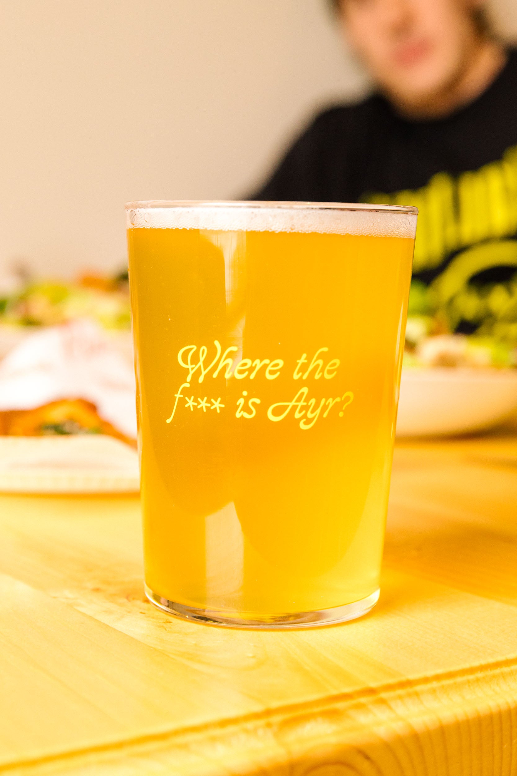 Bodega Glass 16oz - Purple/Orange - Willibald Farm