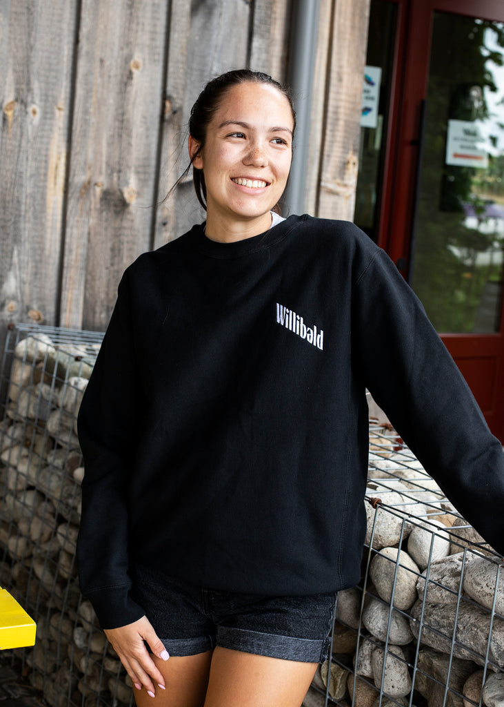 Premium Crewneck Sweater - Black - Willibald Farm